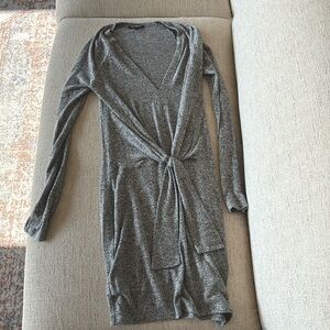 Express sweater dress, size small, heather grey